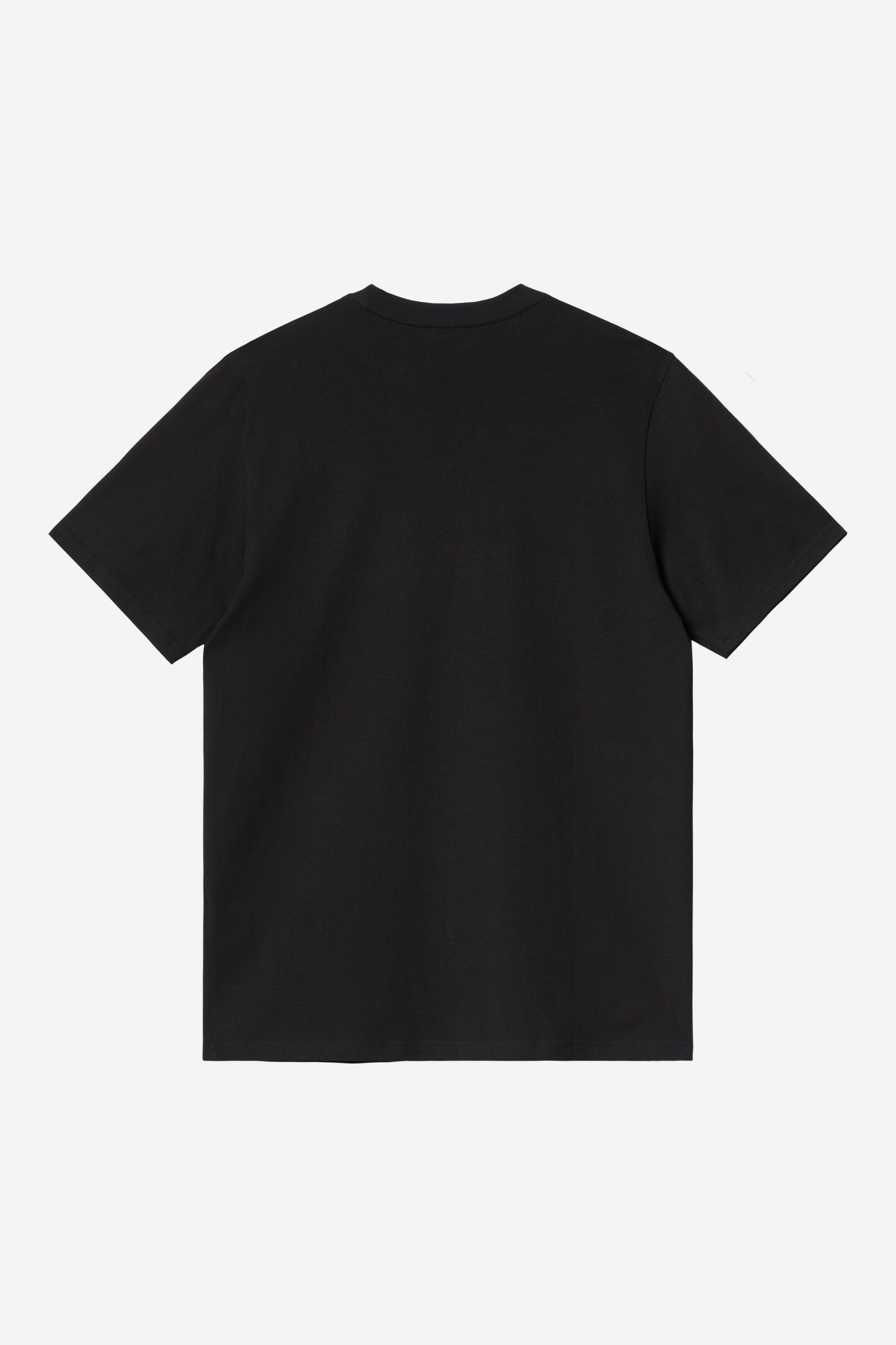 Black טי שירט קצרה לגברים Pocket Heart CARHARTT WIP