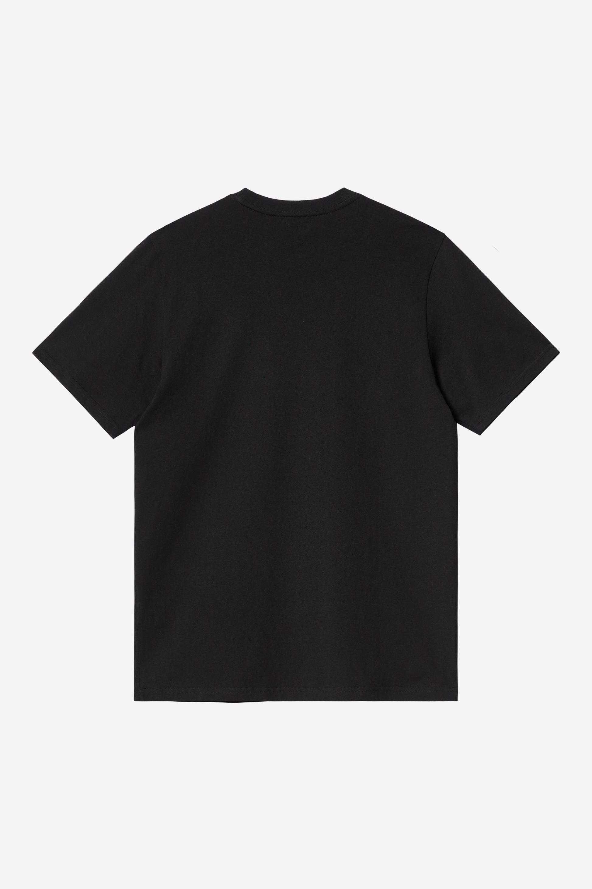Black טי שירט קצרה לגברים Pocket Heart CARHARTT WIP