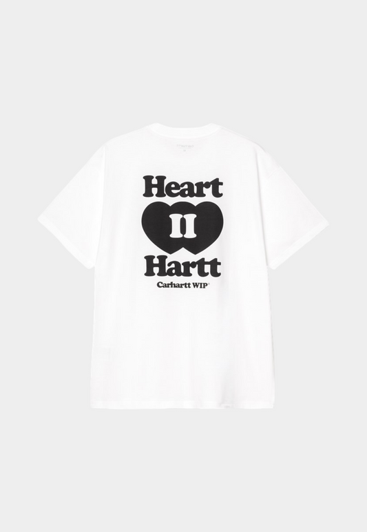 White Smoke טי שירט קצרה לגברים Heart CARHARTT WIP