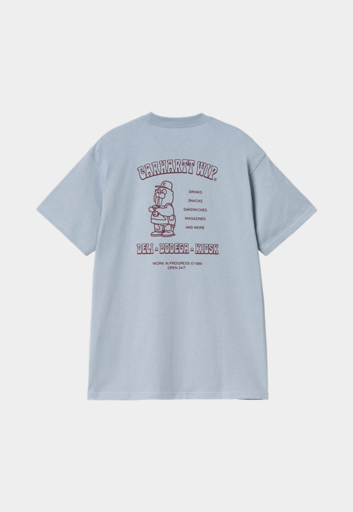 Light Gray טי שירט קצרה לגברים Sandwich CARHARTT WIP