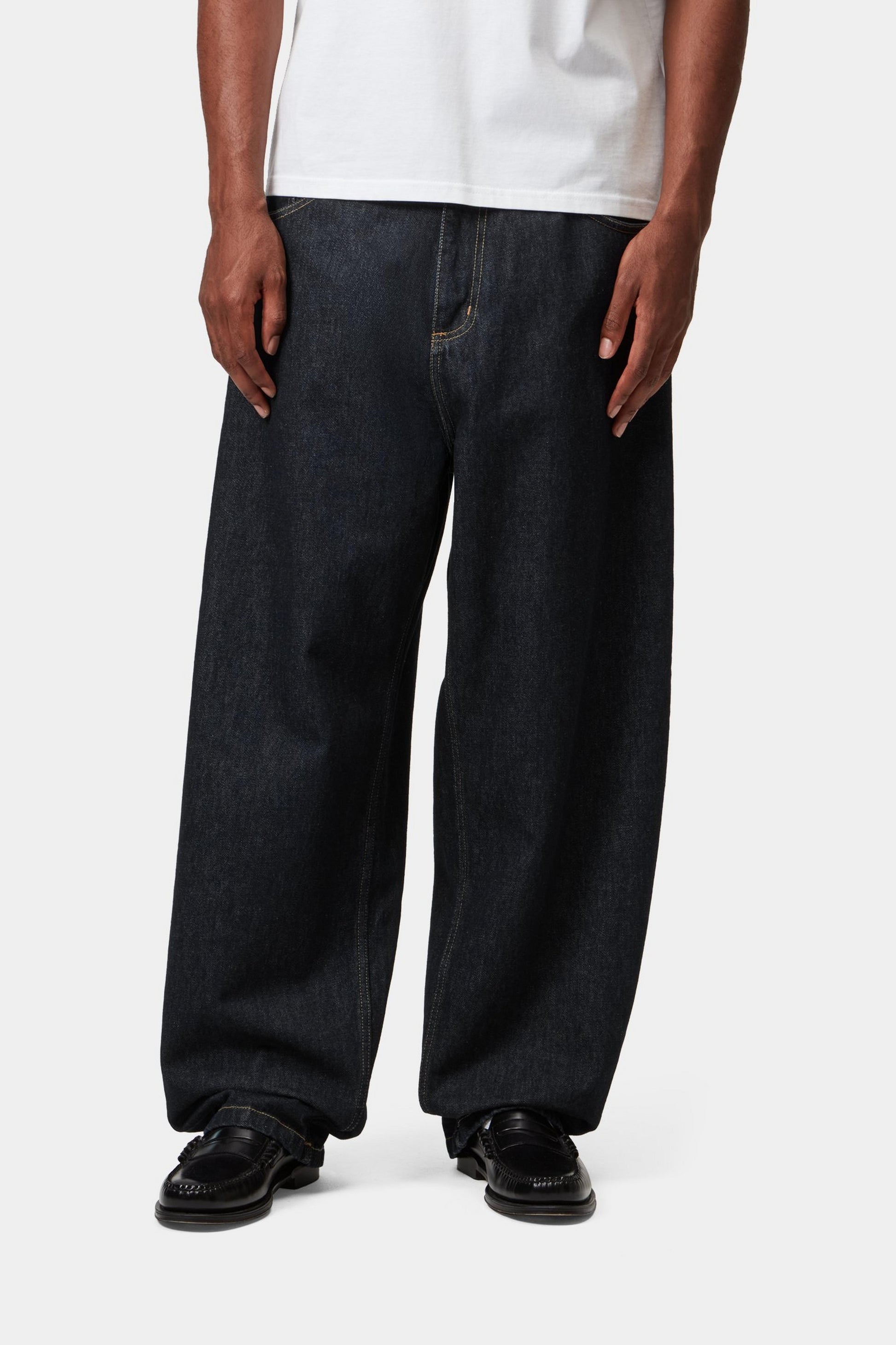 Black ג'ינס ארוך לגברים Brandon Pant - Loose Fit CARHARTT WIP