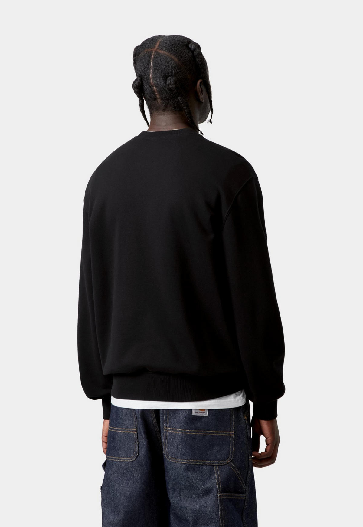 Black סווטשירט לגברים Clover Sweatshirt CARHARTT WIP