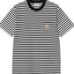 Light Slate Gray חולצת טי שירט פסים לגברים S/S Ezra Pocket CARHARTT WIP