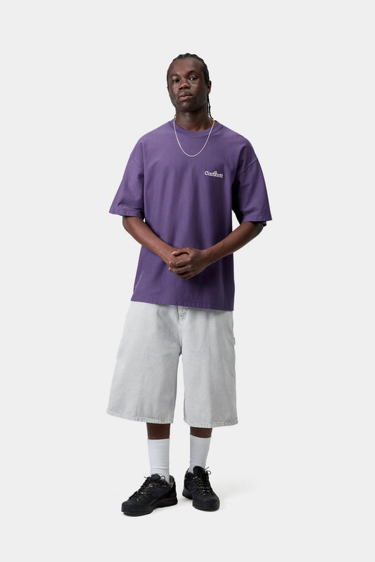 Lavender טי שירט קצרה לגברים Label CARHARTT WIP