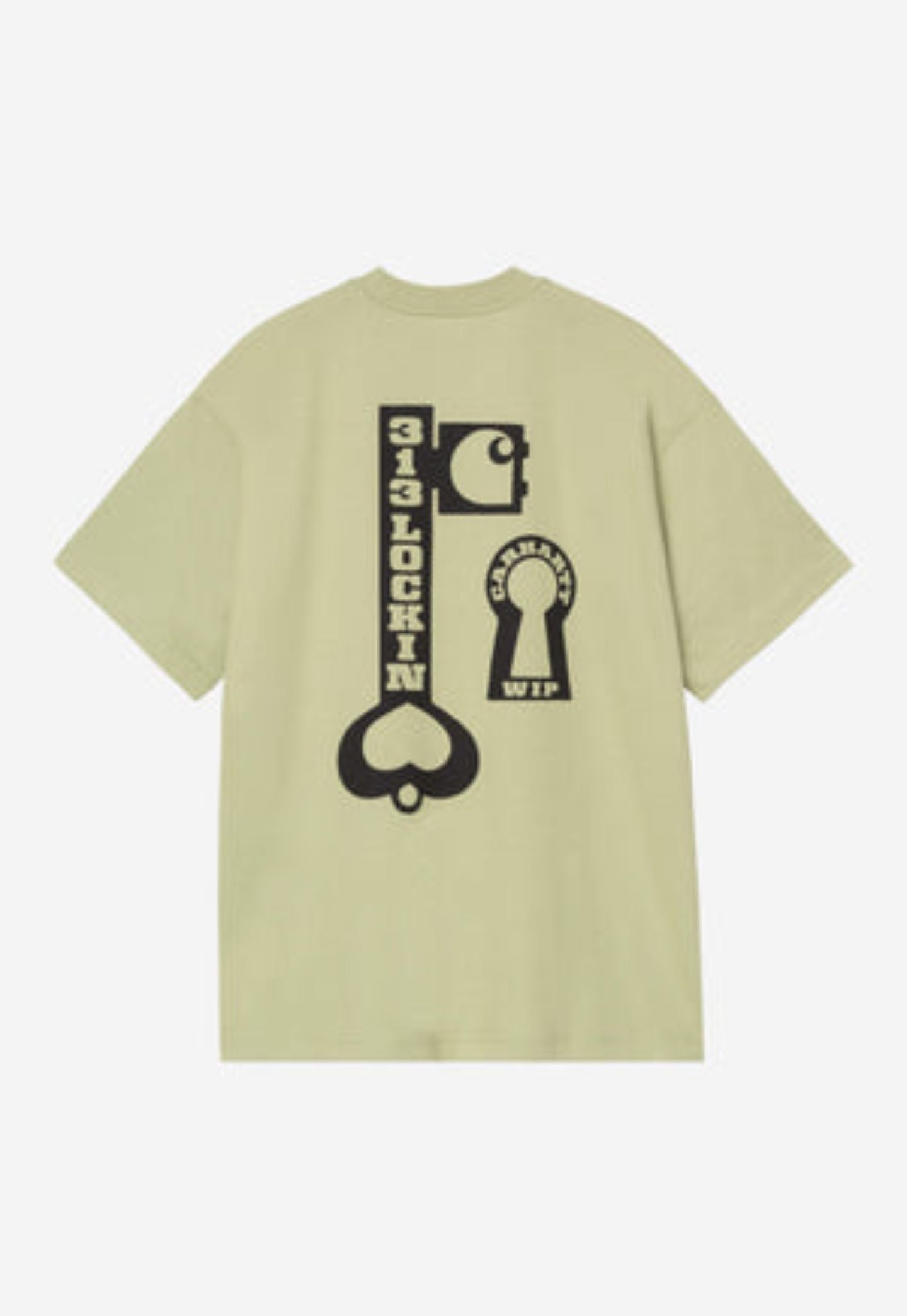 Tan חולצת טי-שירט לגברים S/S Locked CARHARTT WIP