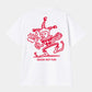 White Smoke טי שירט קצרה לגברים S/S Harlekin BBQ CARHARTT WIP