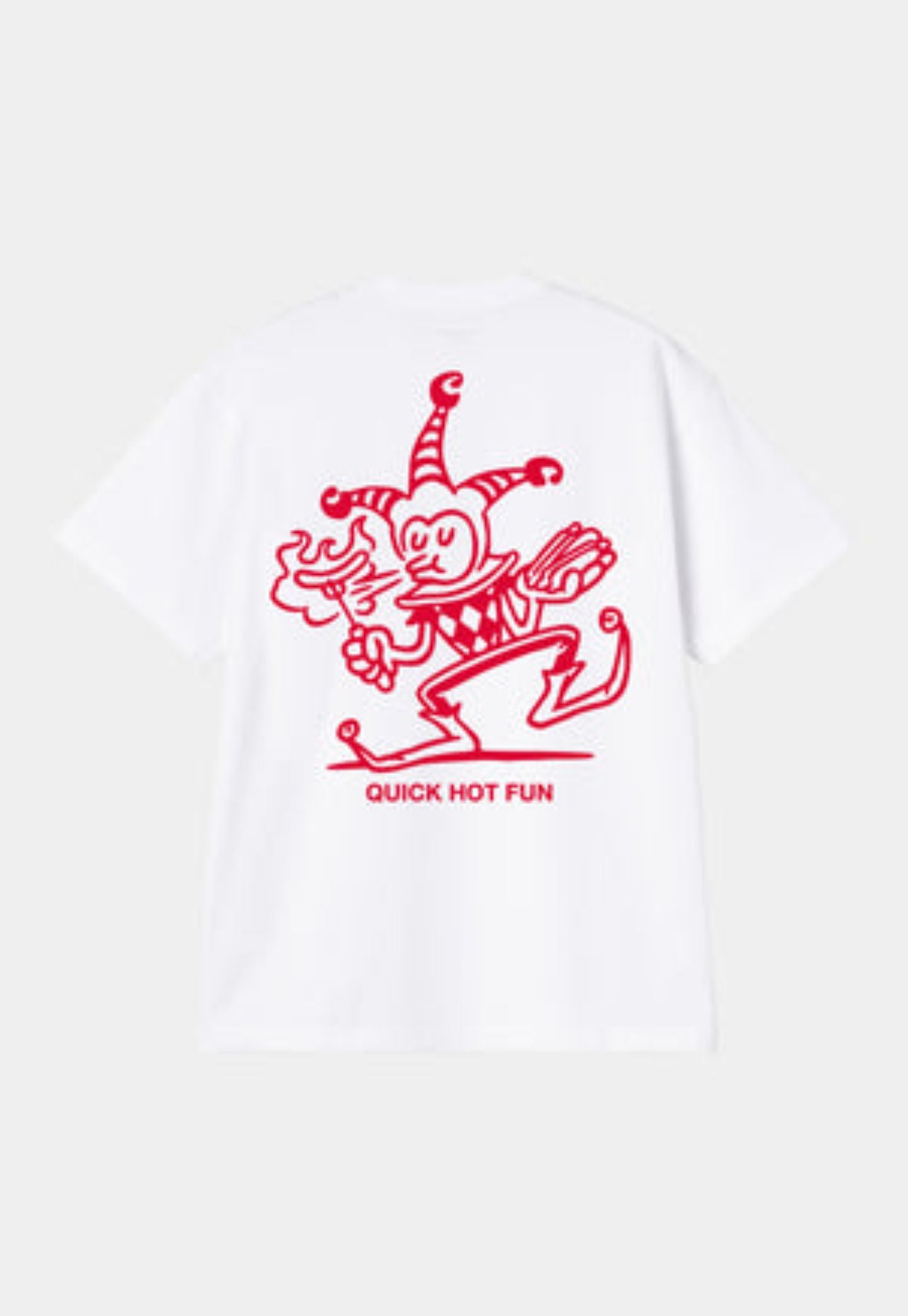 White Smoke טי שירט קצרה לגברים S/S Harlekin BBQ CARHARTT WIP