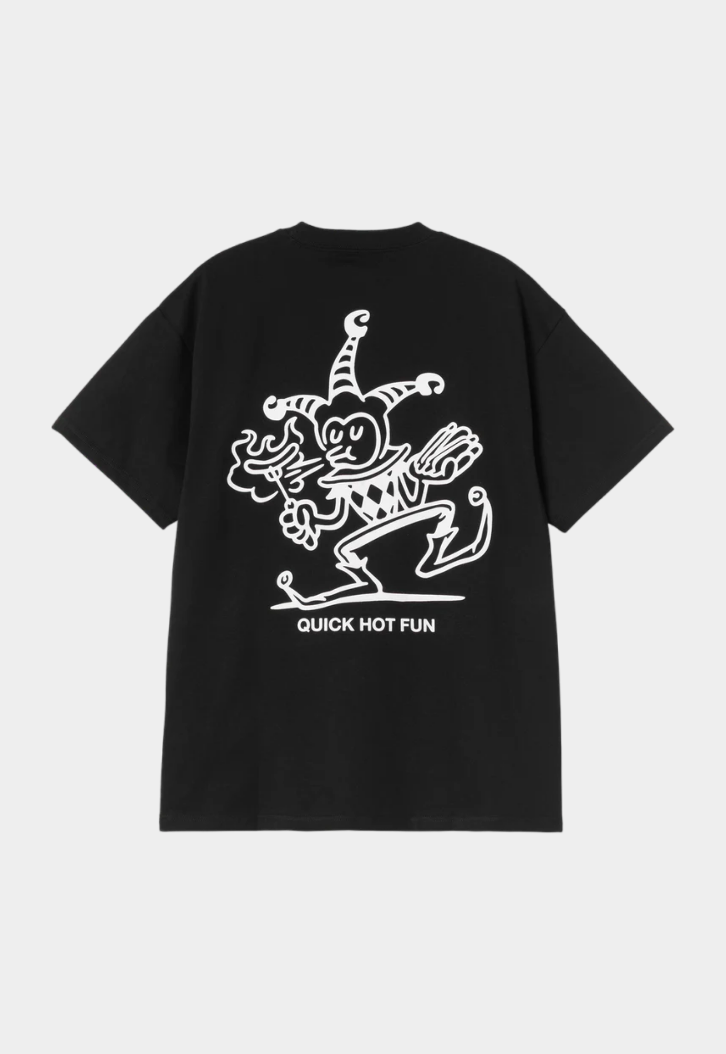 Black טי שירט קצרה לגברים S/S Harlekin BBQ CARHARTT WIP