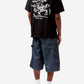 White Smoke טי שירט קצרה לגברים S/S Harlekin BBQ CARHARTT WIP