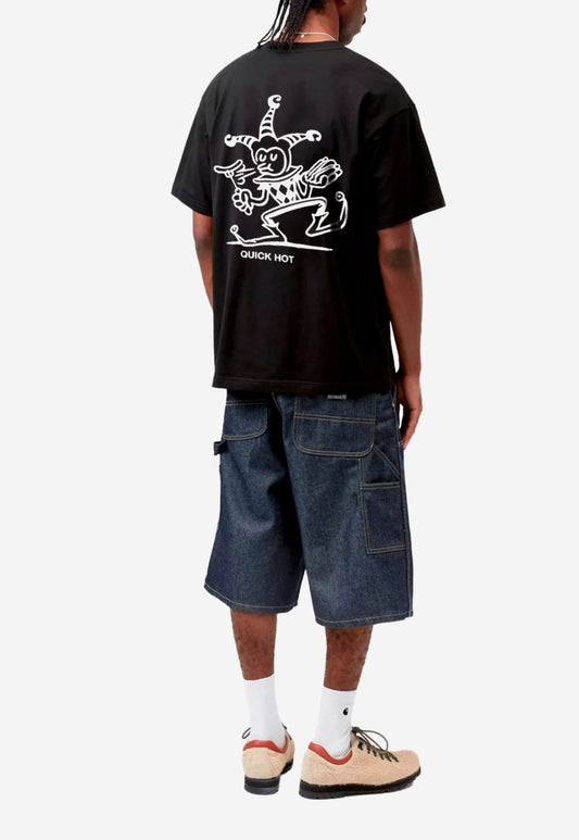 White Smoke טי שירט קצרה לגברים S/S Harlekin BBQ CARHARTT WIP