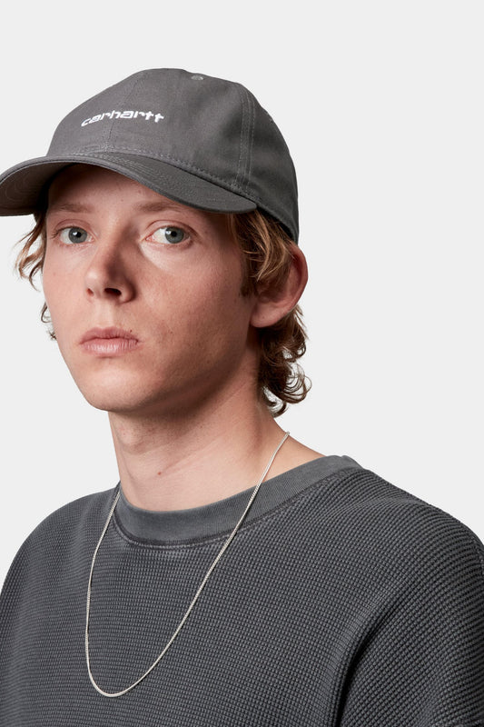 Dark Slate Gray כובע מצחיה לגברים / נשים Canvas Script CARHARTT WIP