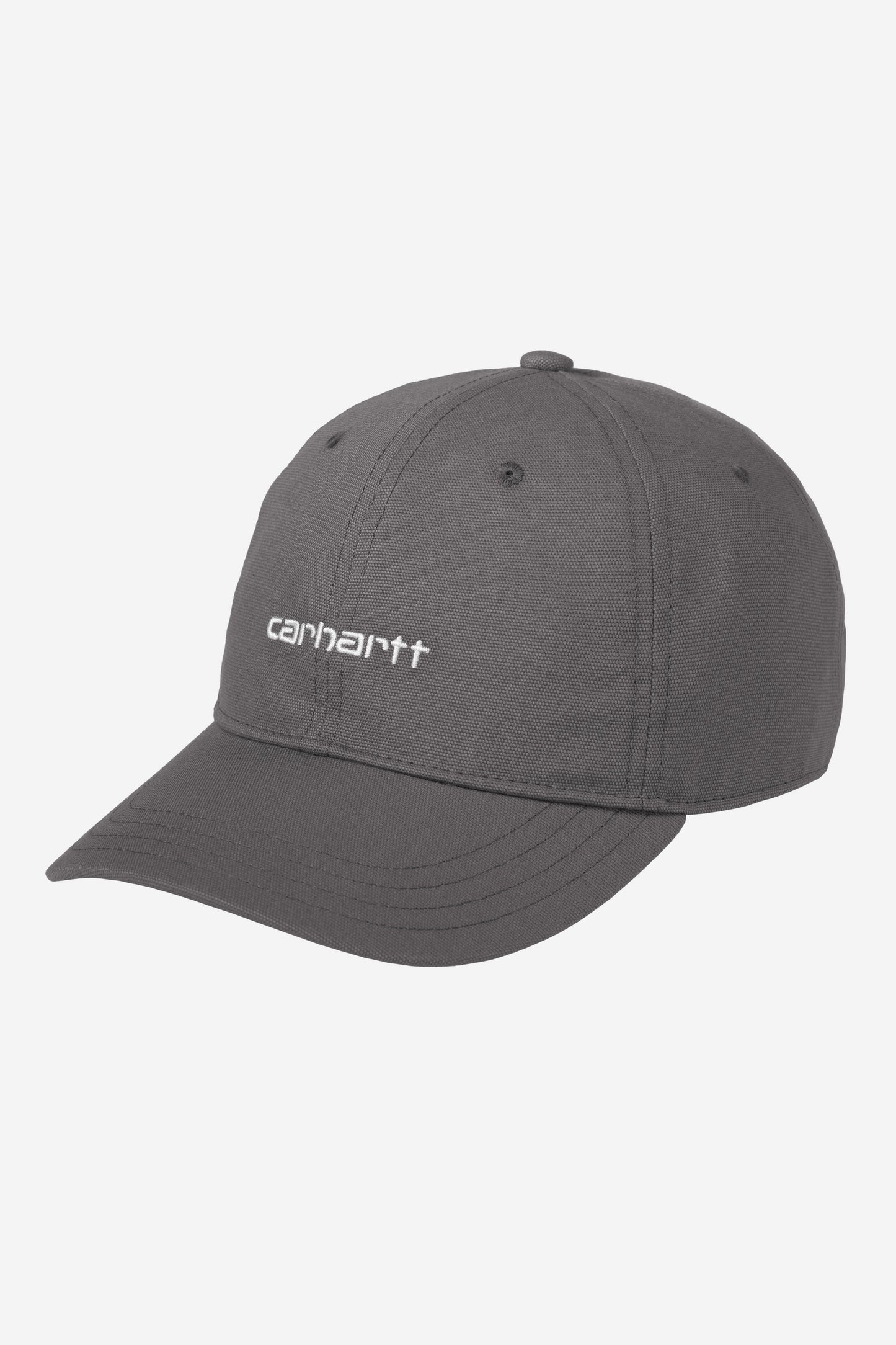 Dim Gray כובע מצחיה לגברים / נשים Canvas Script CARHARTT WIP