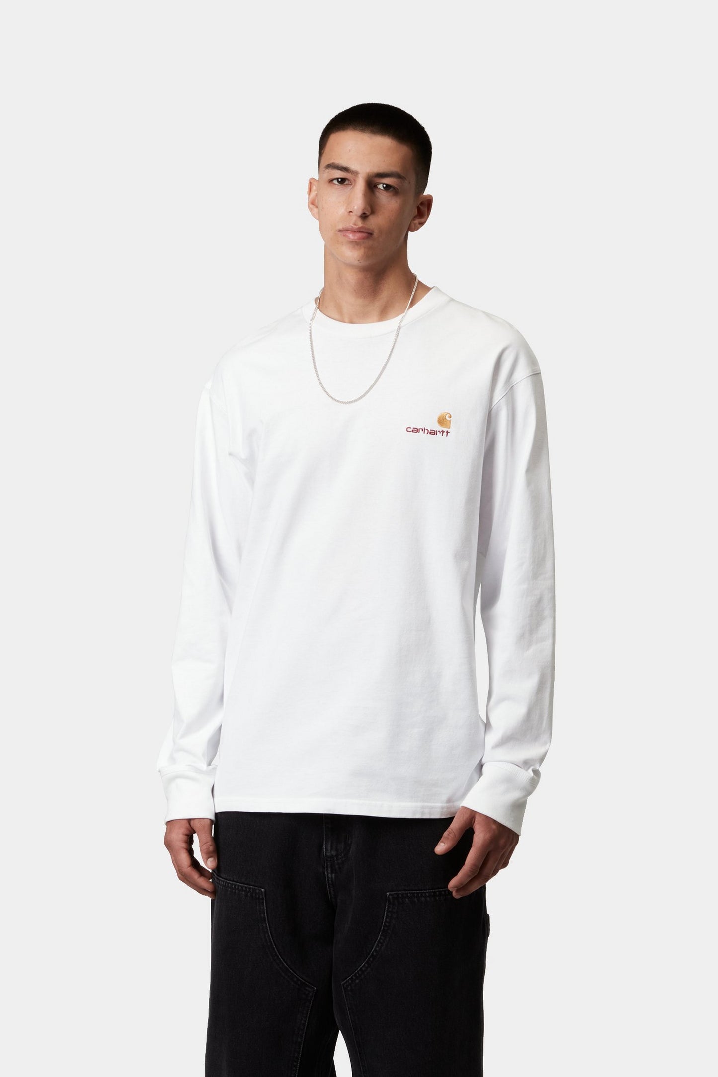 Lavender טי שירט ארוכה לגברים American Script CARHARTT WIP