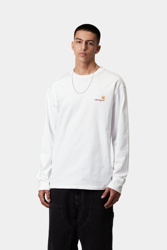 Lavender טי שירט ארוכה לגברים American Script CARHARTT WIP