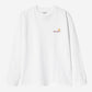 White Smoke טי שירט ארוכה לגברים American Script CARHARTT WIP