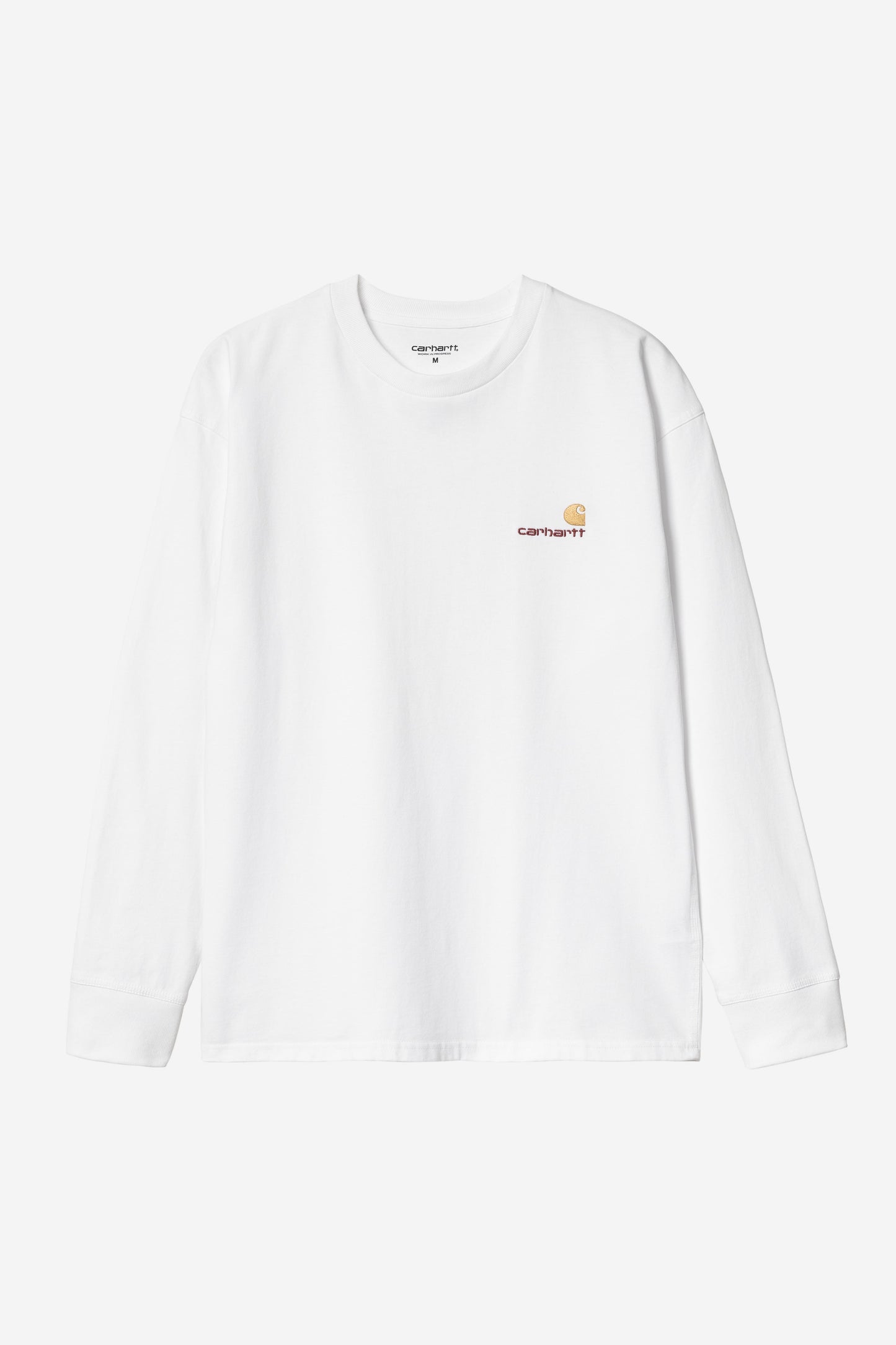 White Smoke טי שירט ארוכה לגברים American Script CARHARTT WIP