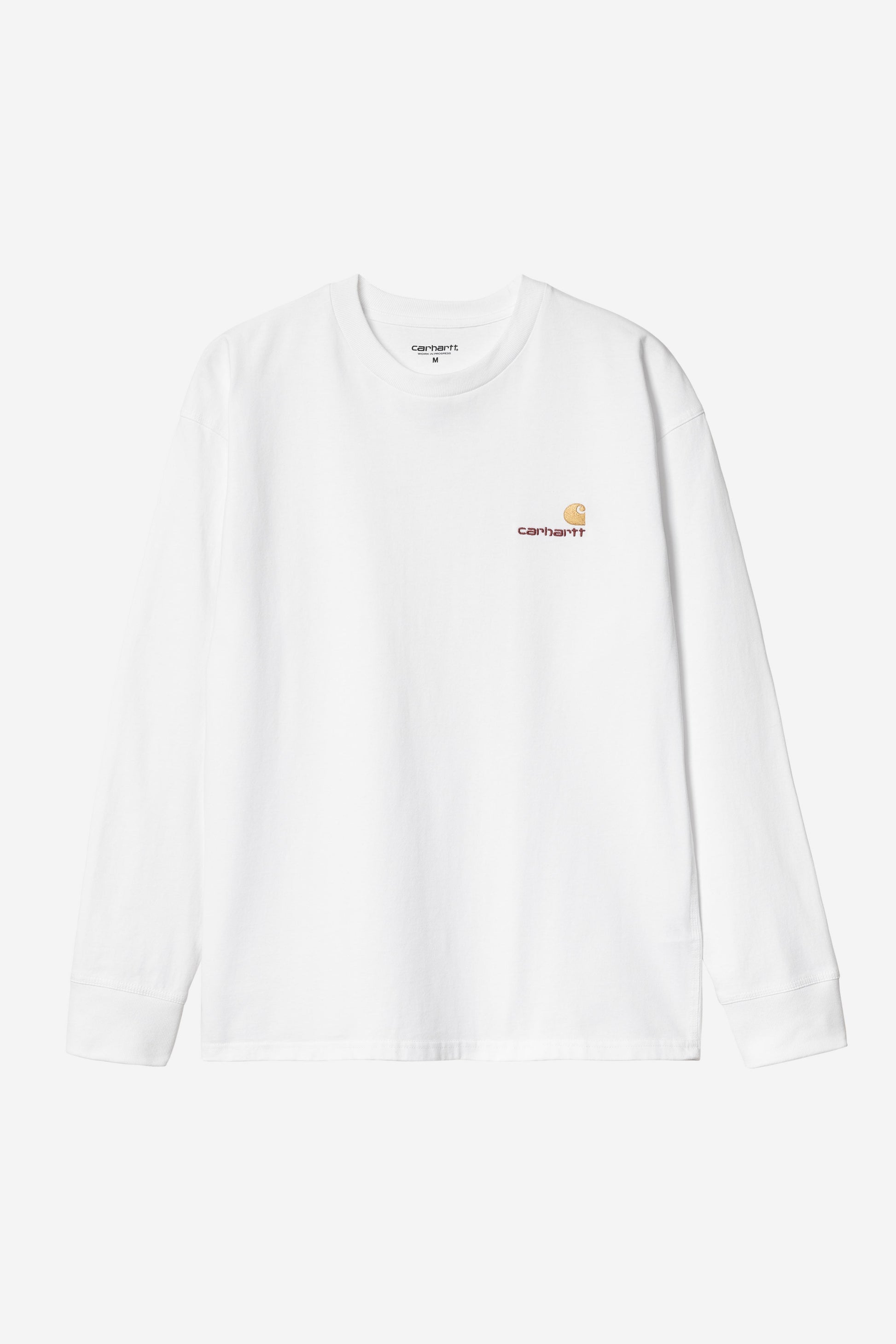 White Smoke טי שירט ארוכה לגברים American Script CARHARTT WIP
