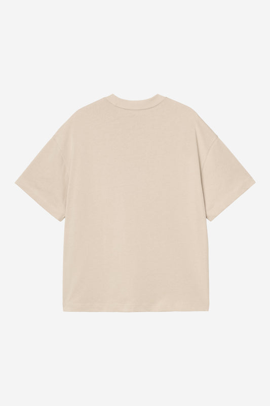 Beige טי שירט קצרה לגברים Signature CARHARTT WIP