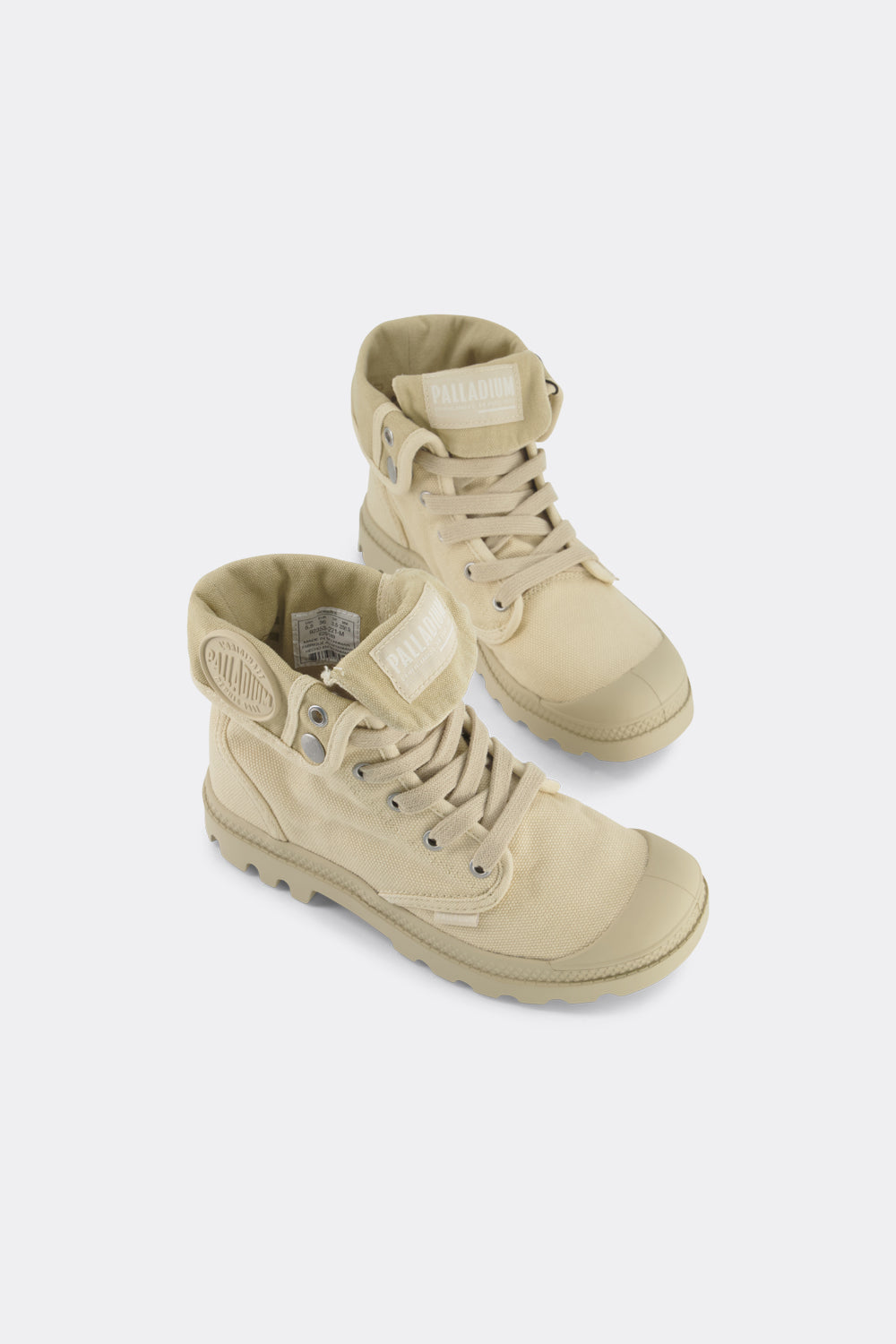 Lavender נעלי קנבס גבוהות עם קיפול לנשים PALLADIUM