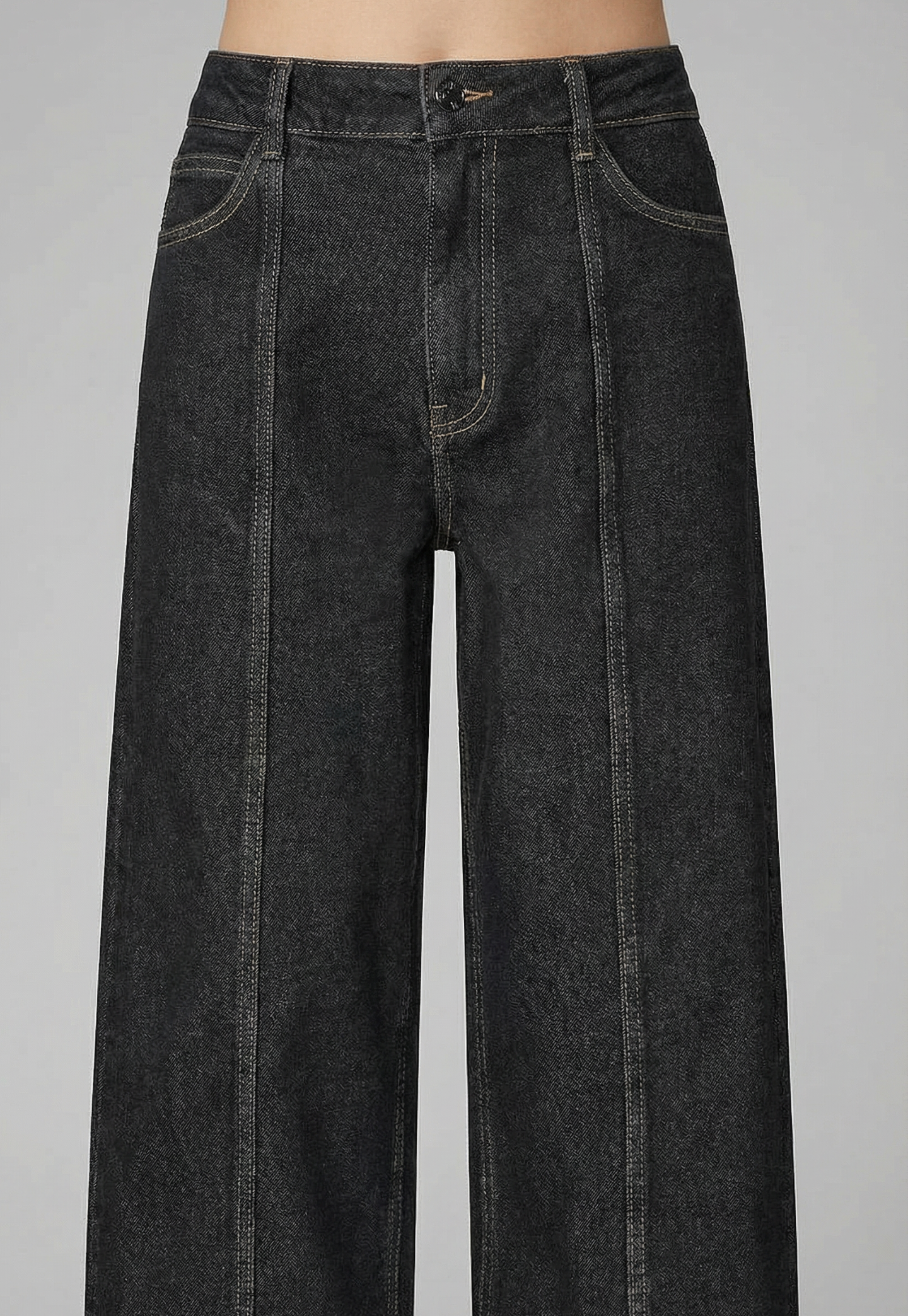 Dark Slate Gray ג'ינס ארוך לנשים Sandermd - Straight Fit MODSTROM