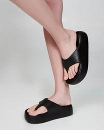 Light Gray כפכפי אצבע פלטפורמה לנשים Free Platform MELISSA