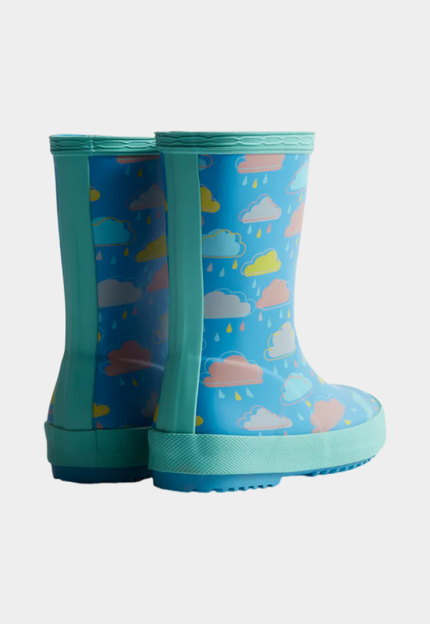 Dark Slate Gray מגפי גשם מאט עם עננים לילדים HUNTER