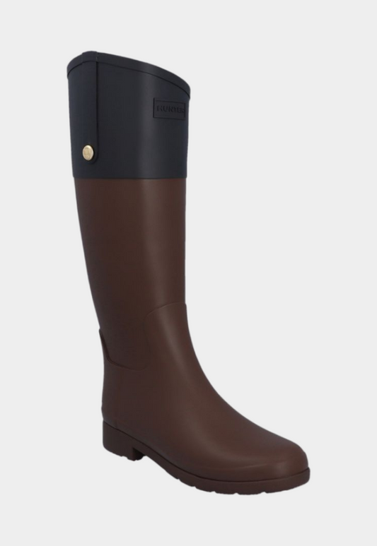 Dark Slate Gray מגפיים לנשים Refined Gold Trim Riding HUNTER