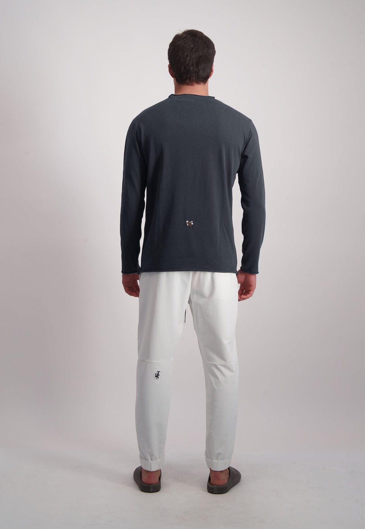 Gray חולצה ארוכה לגברים Cotton Tds THIRTY DEGREES