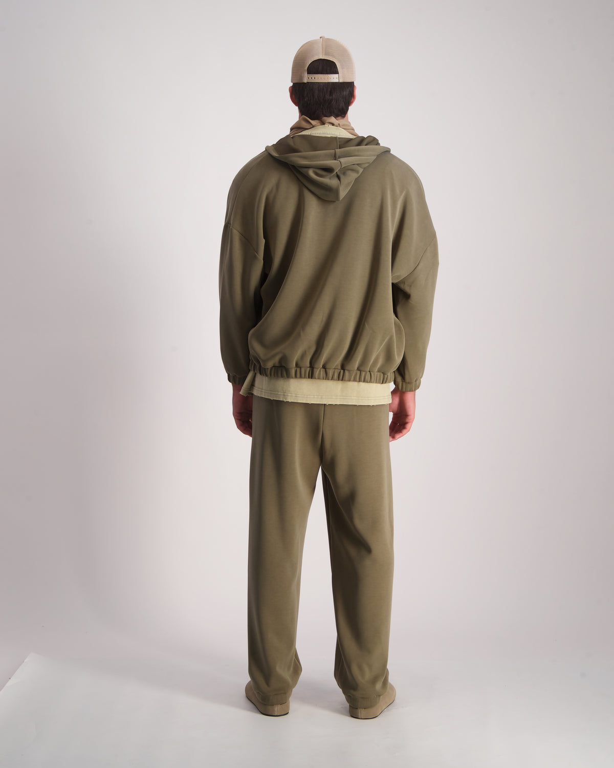 Light Gray קפוצ'ון לגברים Classic Zipper - Sc THIRTY DEGREES