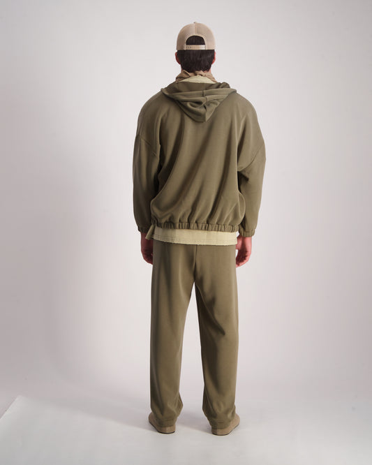 Light Gray קפוצ'ון לגברים Classic Zipper - Sc THIRTY DEGREES