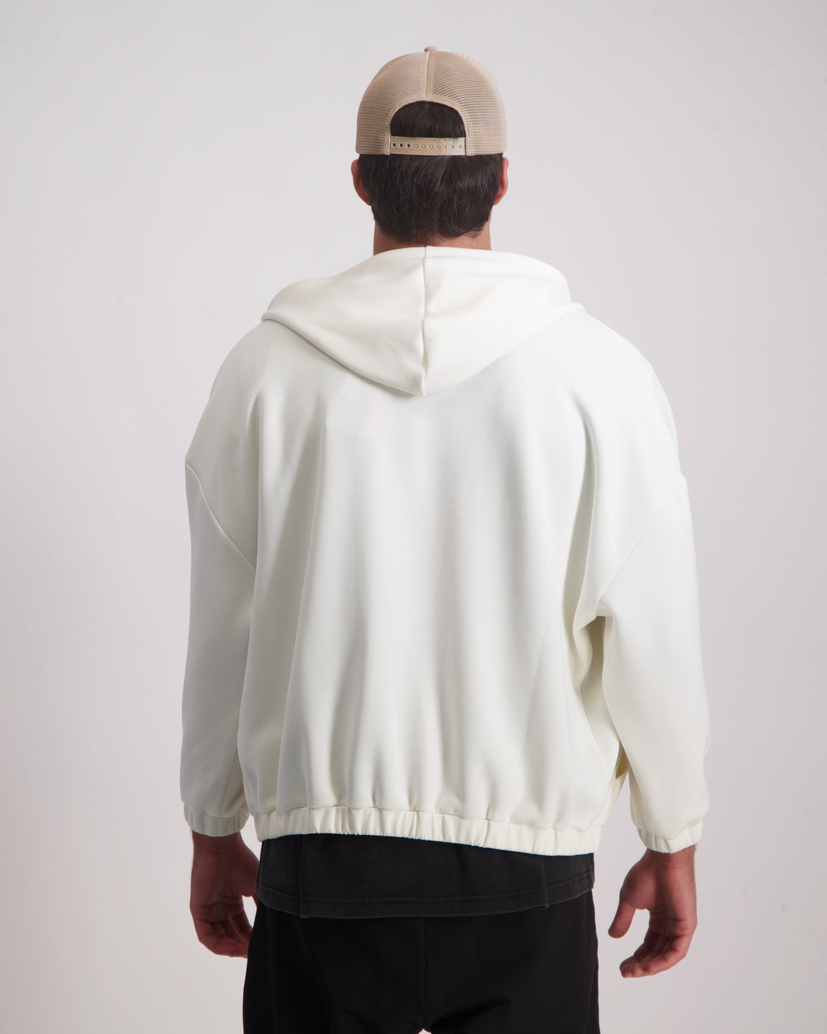 Light Gray קפוצ'ון לגברים Classic Zipper - Sc THIRTY DEGREES