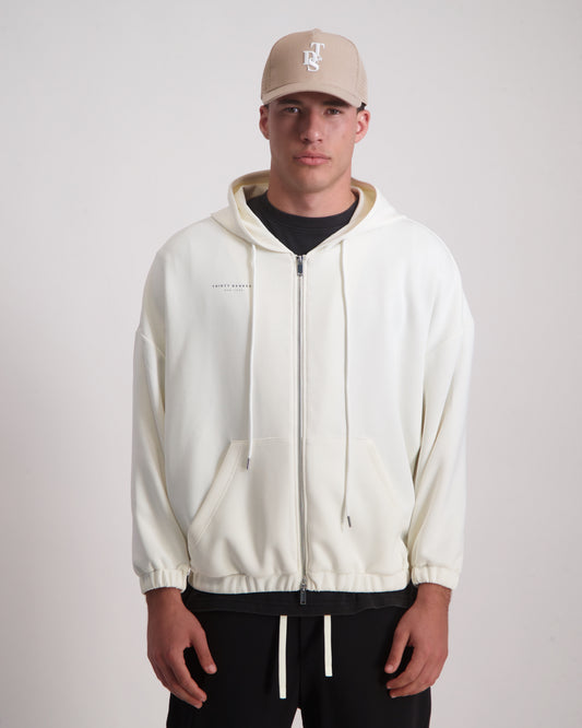 Light Gray קפוצ'ון לגברים Classic Zipper - Sc THIRTY DEGREES