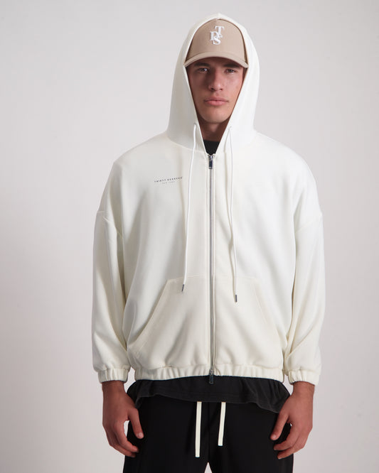 Light Gray קפוצ'ון לגברים Classic Zipper - Sc THIRTY DEGREES