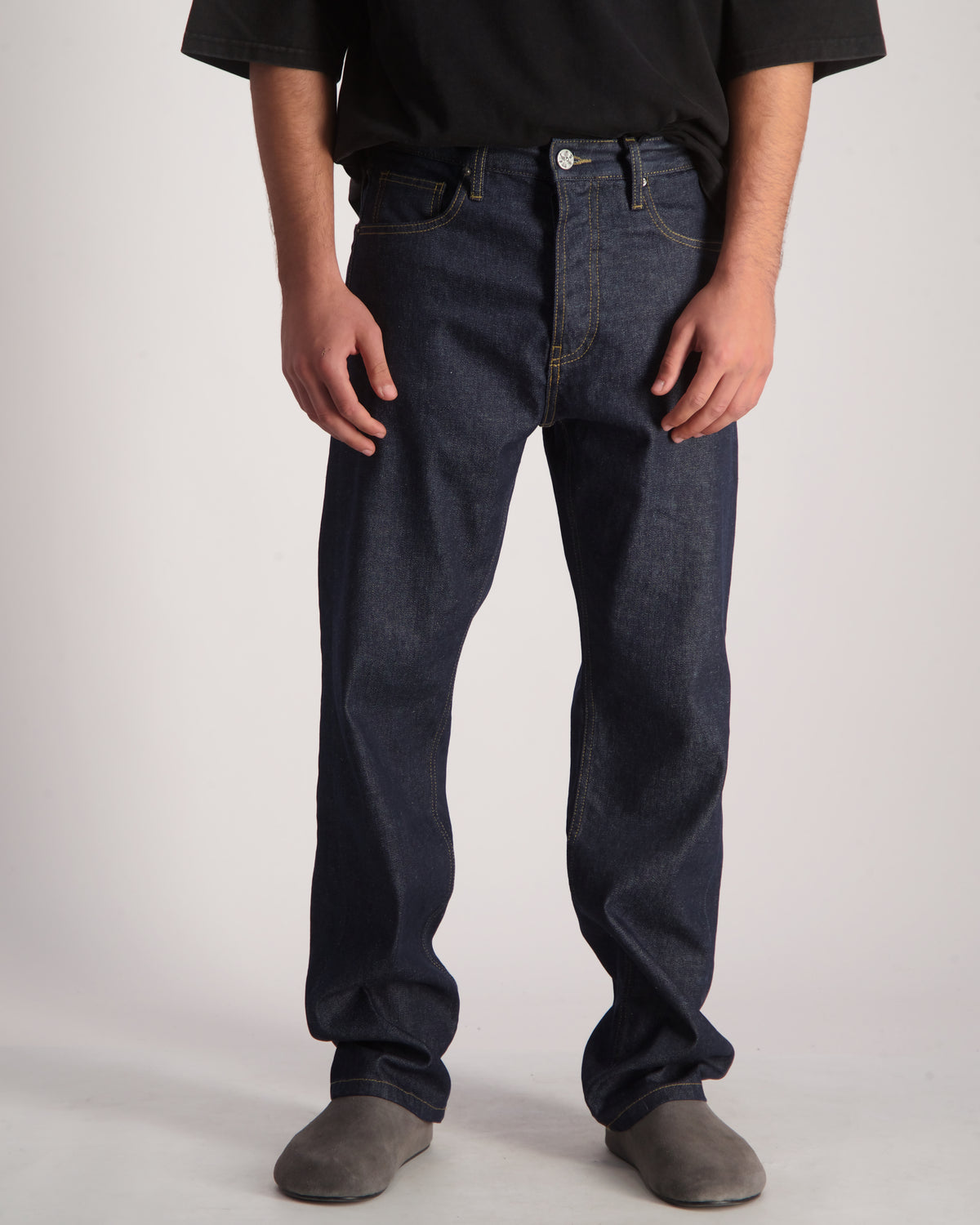 ג'ינס ארוך לגברים Loose Denim - Raw