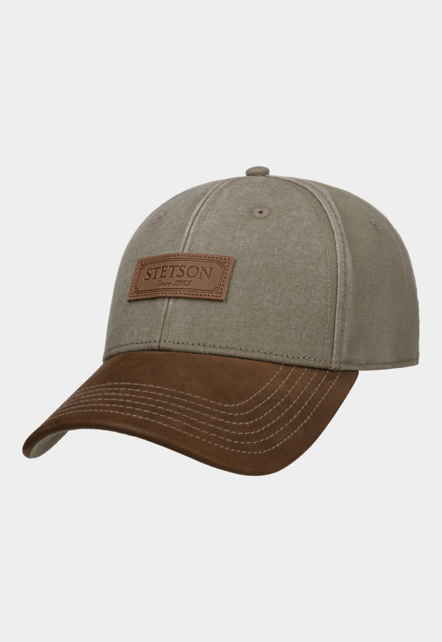 Dark Olive Green כובע מצחיה Cotton STETSON‎