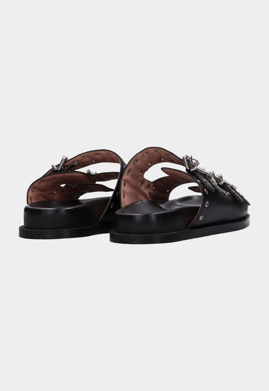 Lavender כפכפי עור לנשים עם אבזמים Flora SCOTCH & SODA