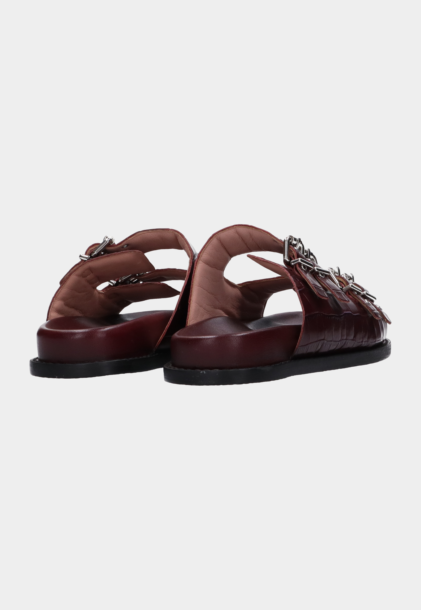 Lavender כפכפי עור לנשים עם אבזמים Flora SCOTCH & SODA