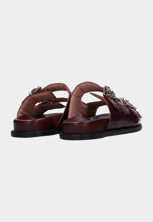 Lavender כפכפי עור לנשים עם אבזמים Flora SCOTCH & SODA