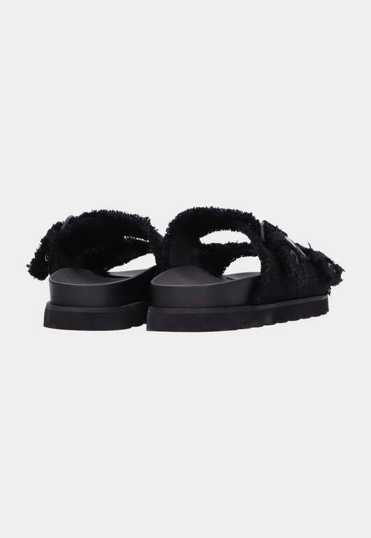 Black כפכפי נשים עם אבזמים Zale SCOTCH & SODA