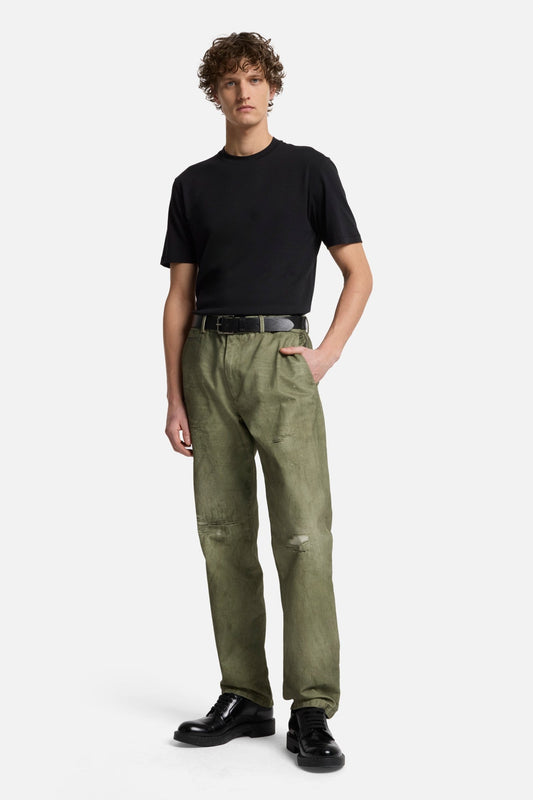 White Smoke טי שירט קצרה לגברים Lyocell SEVEN FOR ALL MANKIND