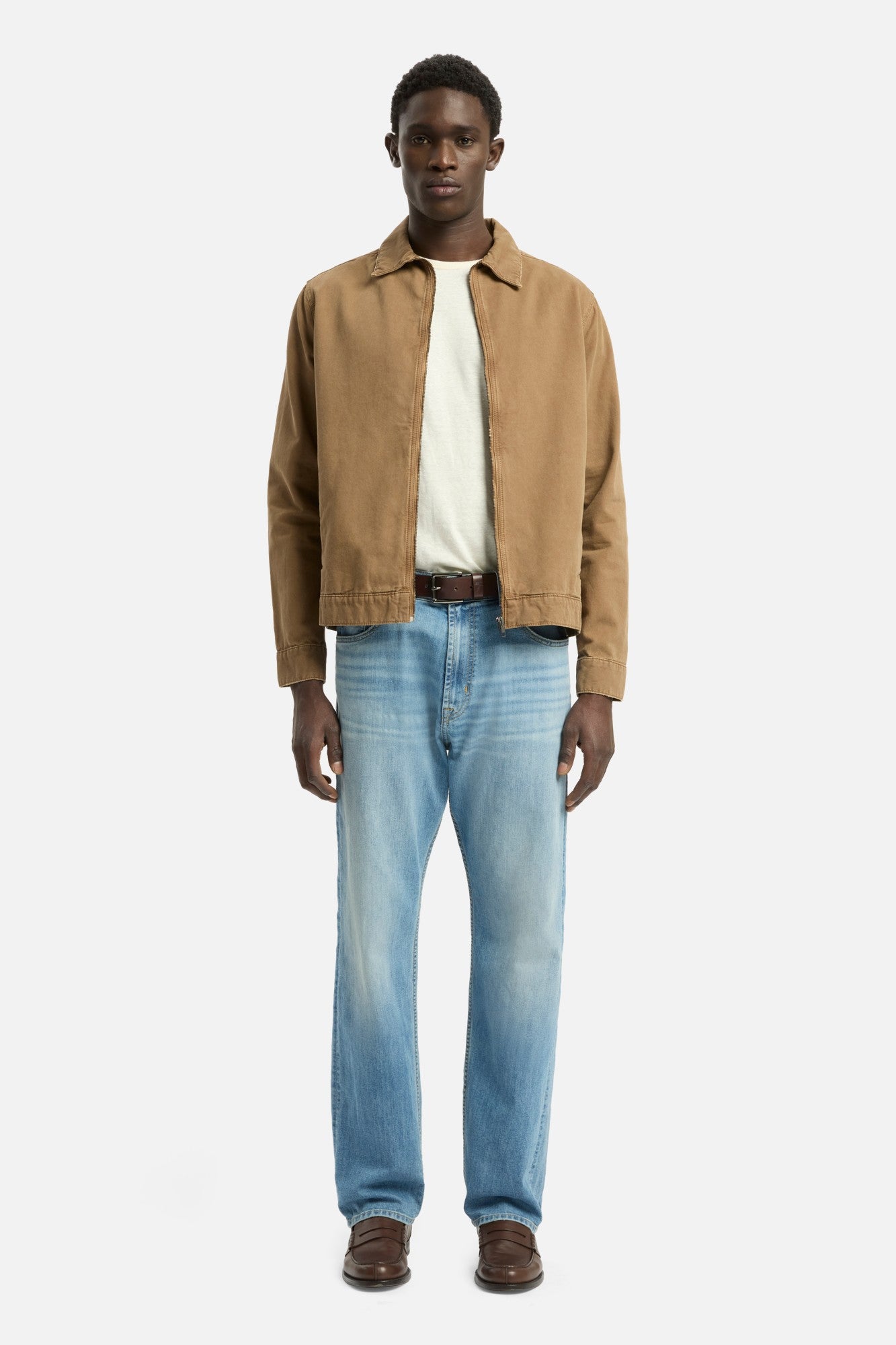 White Smoke ג׳ינס ארוך לגברים Modern Straight Formentera – Straight Fit SEVEN FOR ALL MANKIND