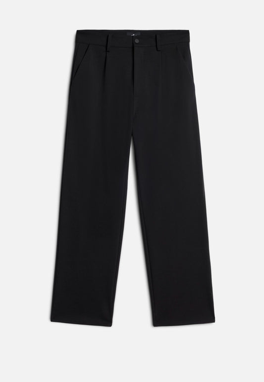 Black מכנסיים ארוכים לגברים Pleated Trouser SEVEN FOR ALL MANKIND