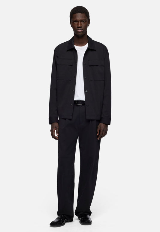 Black מכנסיים ארוכים לגברים Pleated Trouser SEVEN FOR ALL MANKIND