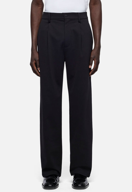Black מכנסיים ארוכים לגברים Pleated Trouser SEVEN FOR ALL MANKIND
