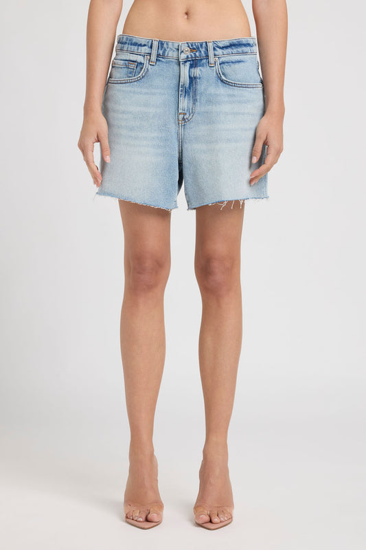 Lavender MONROE LONG SHORTS ODE TO ג'ינס קצר SEVEN FOR ALL MANKIND