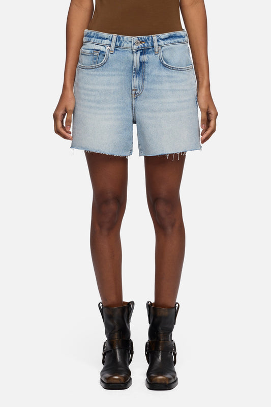 White Smoke MONROE LONG SHORTS ODE TO ג'ינס קצר SEVEN FOR ALL MANKIND
