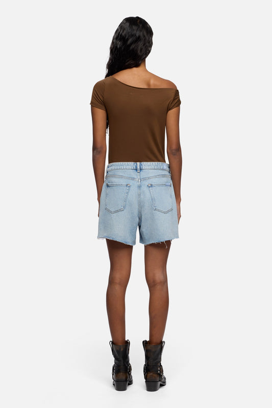 White Smoke MONROE LONG SHORTS ODE TO ג'ינס קצר SEVEN FOR ALL MANKIND