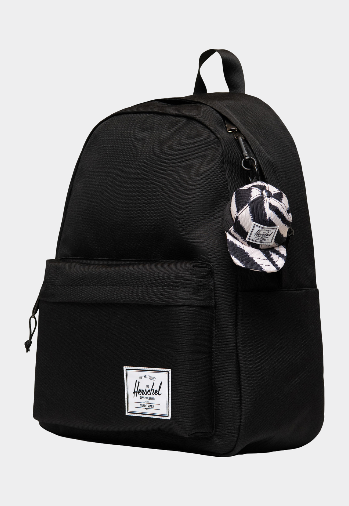 Black SYLAS CLASSIC CAP BAG CHARM מחזיק מפתחות HERSCHEL