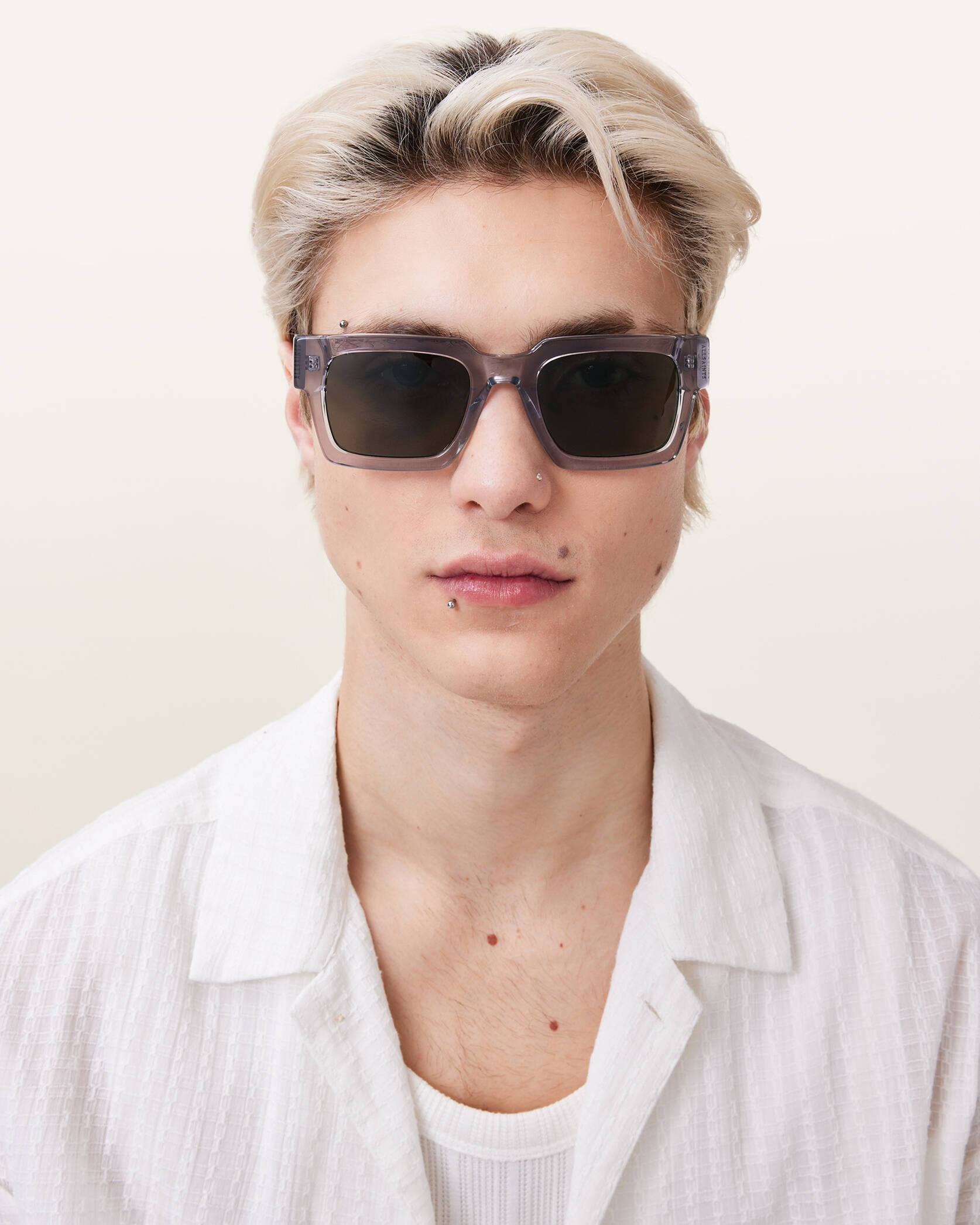 Light Gray משקפי שמש לנשים / גברים Beau ALLSAINTS