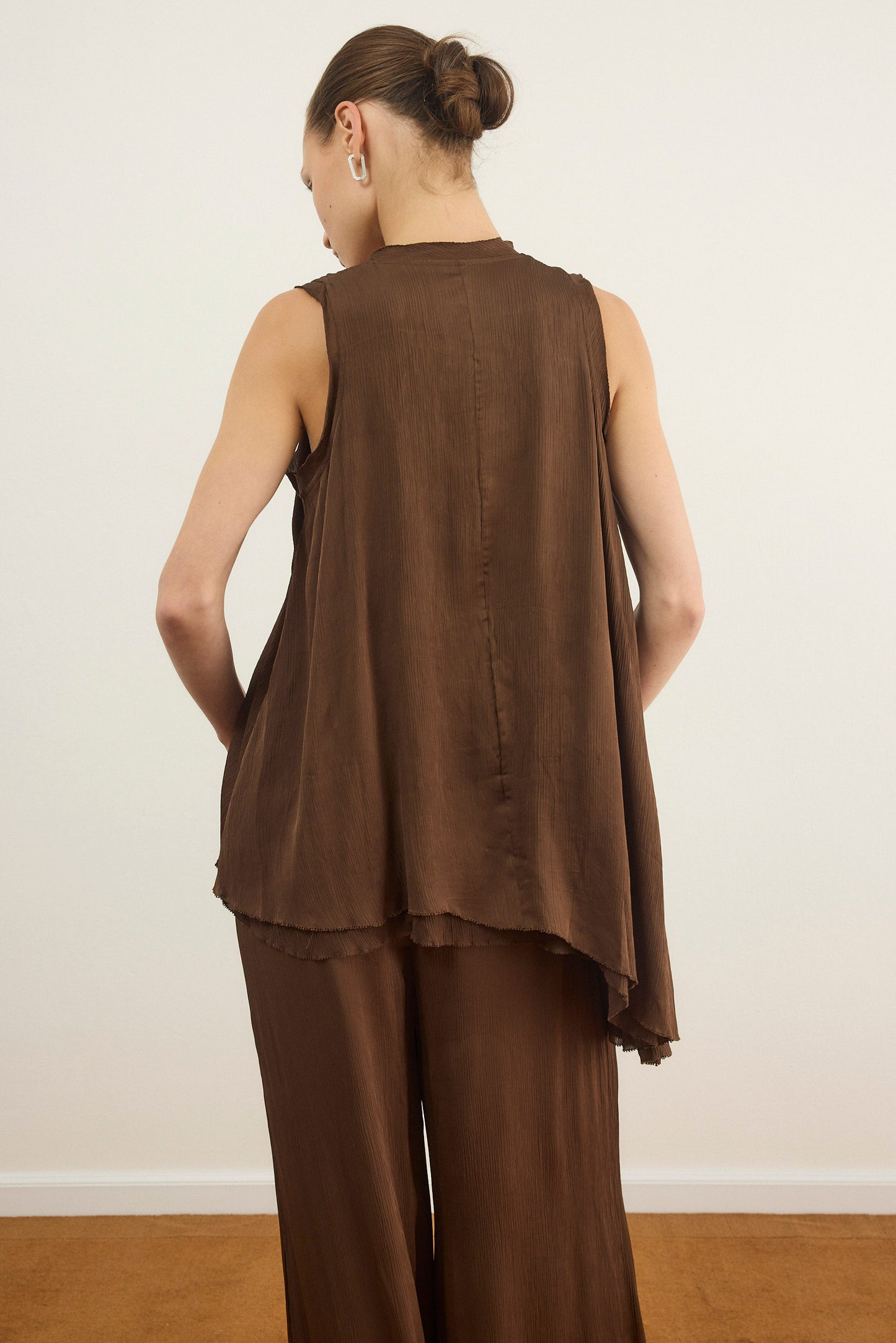 Light Gray חולצה קצרה לנשים Athens PAPER